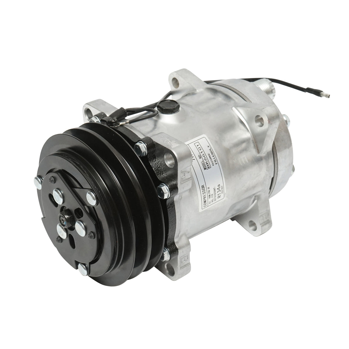 Air conditioning compressor for JCB, New Holland, Case IH OEM code 04437339/10, 04437339, 84018078, 9831429, 89831429, 060506146
